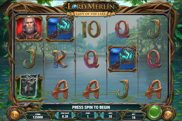 Play'n GO-슬롯머신-Lord Merlin-Lady of the Lake